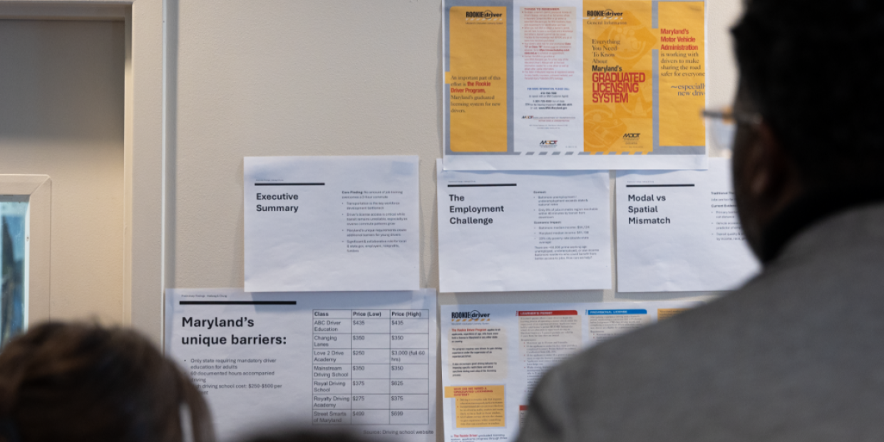 Large Sticky Notes on the wall at a workshop